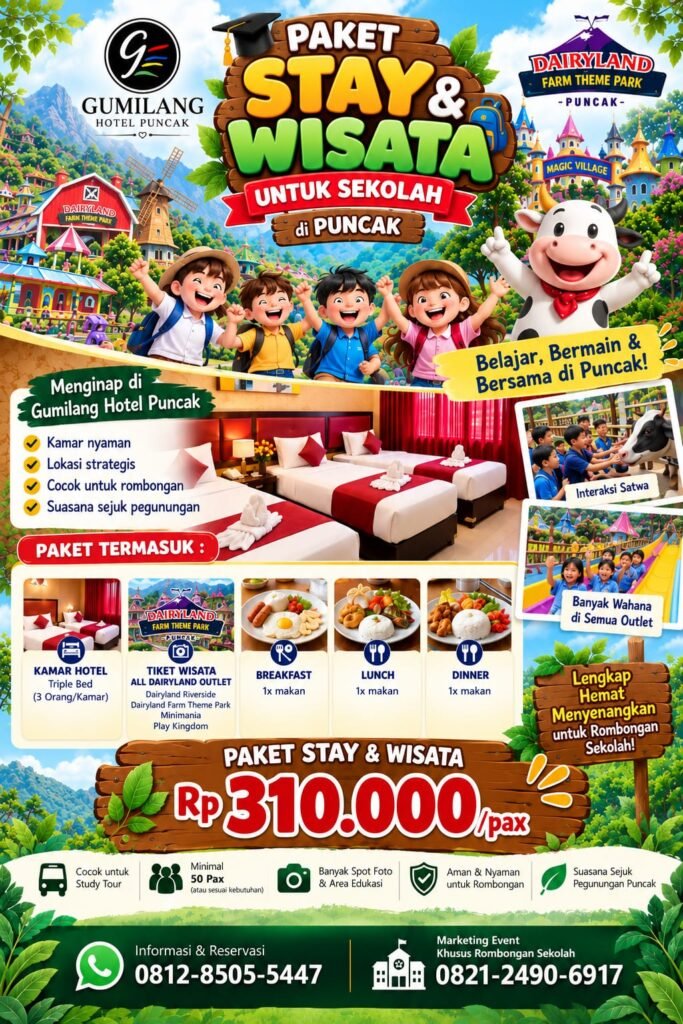 Paket Stay & Wisata untuk Sekolah